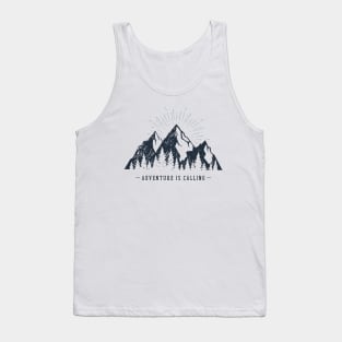 Mountains. Adventure Is Calling Tank Top